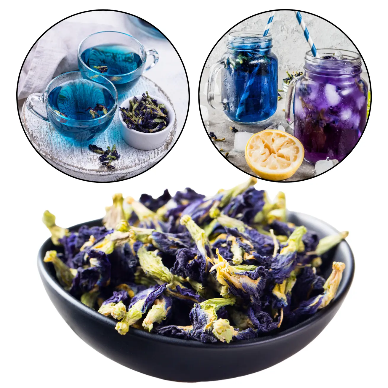Tee taimedest „Butterfly Pea Tea”, 25 g, Clitoria, 2 pakki komplektis