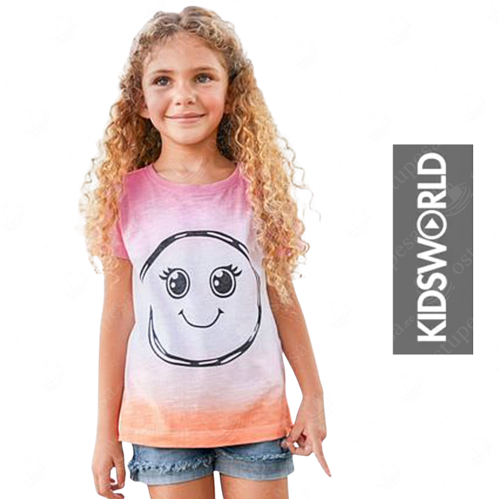 T-särk tüdrukutele naerusuuga, KidsWorld