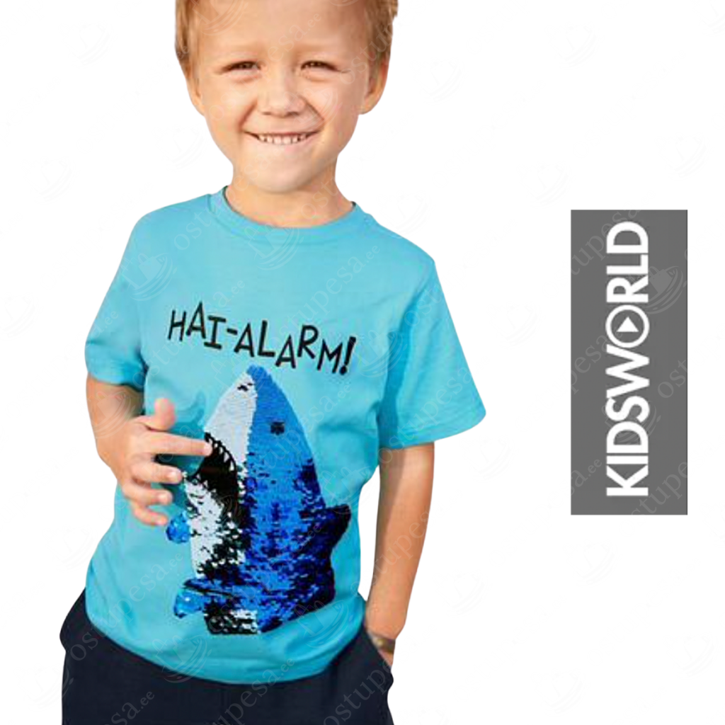 T-särk poistele “Hai alarm!”, litritega hai, Kidsworld