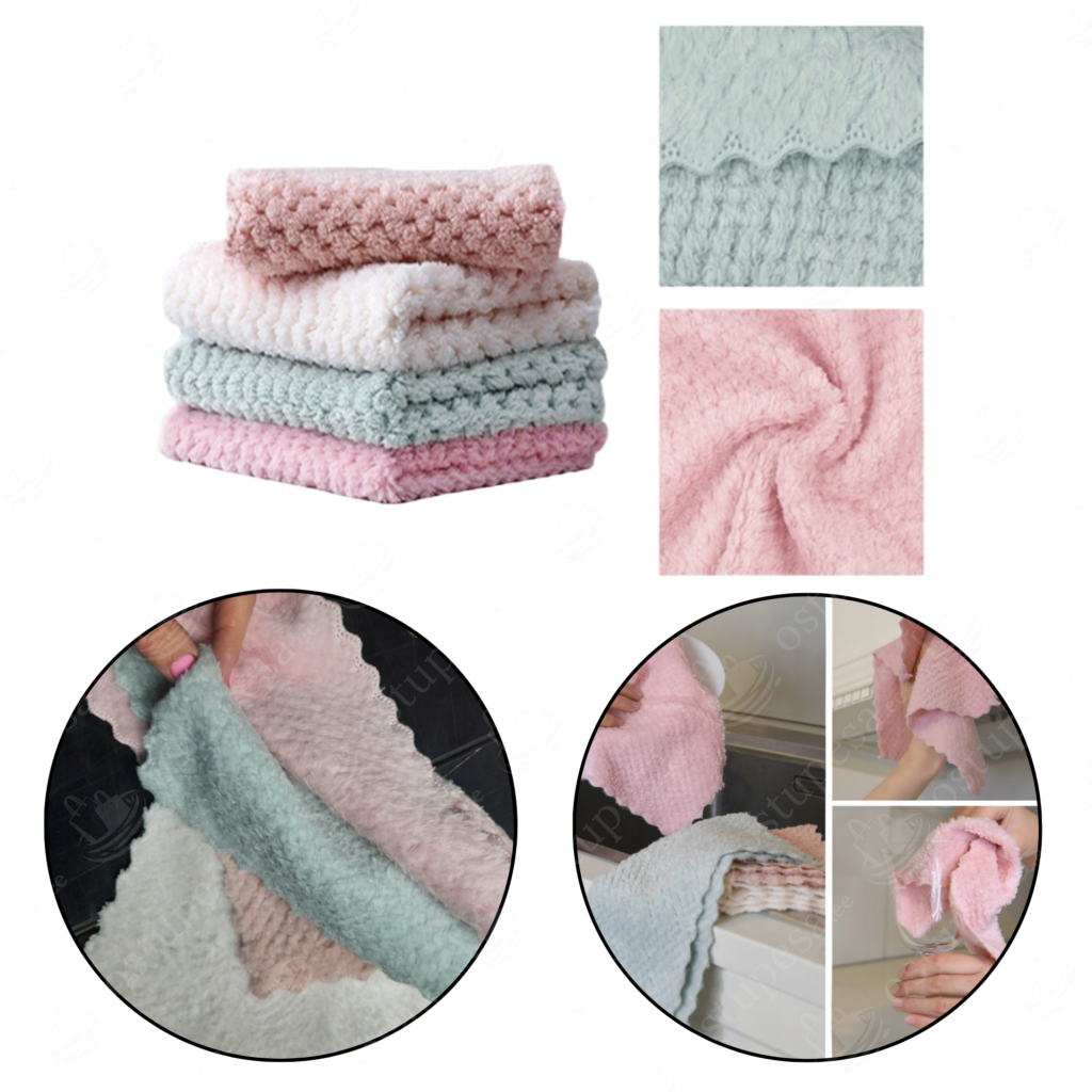 Puhastuslapid hea imavusega, 4 tk komplektis, 2 komplekti koos