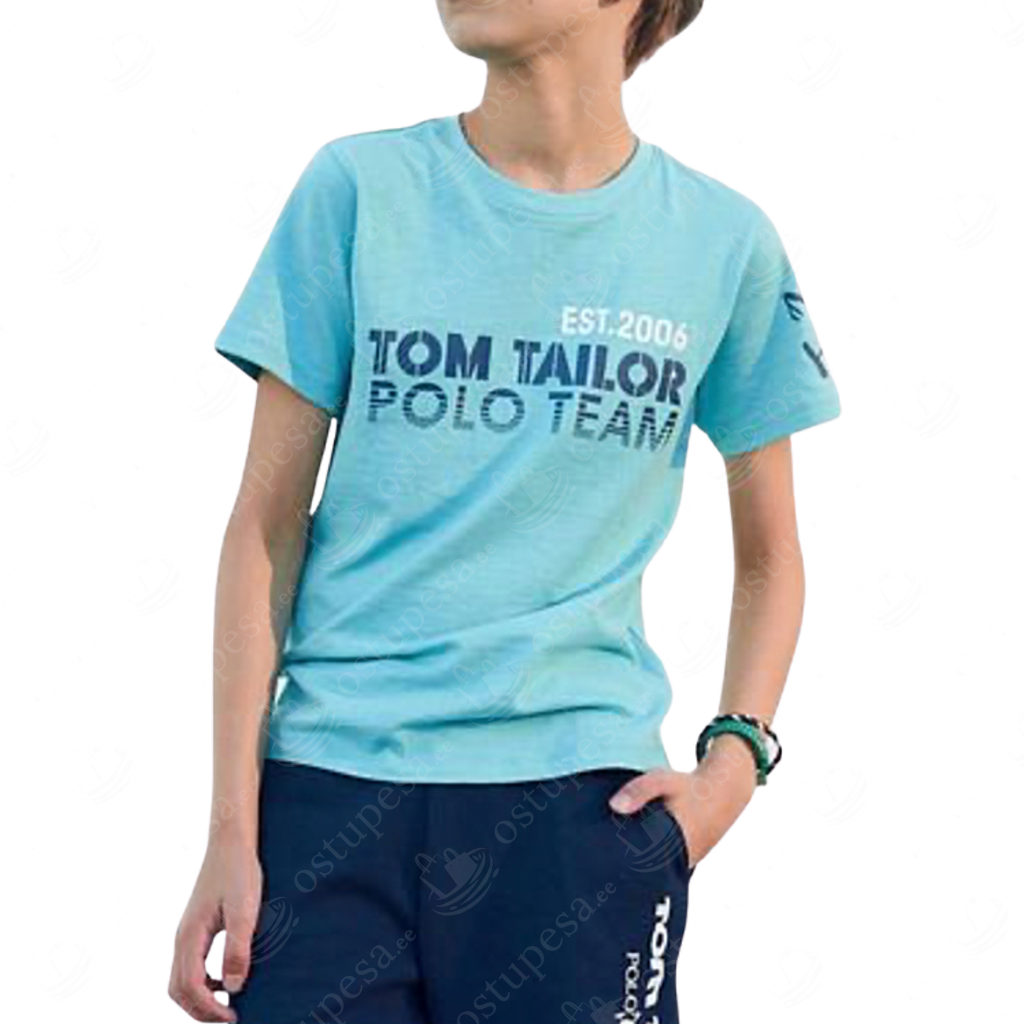 T-särk poistele, helesinine, Tom Tailor