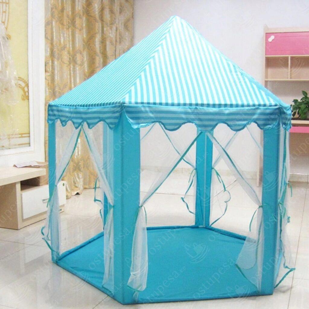 Laste mängutelk, sinine loss, 135x135x140 cm