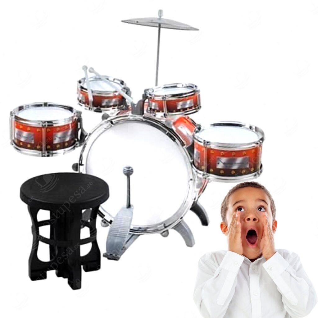 9-osaline trummikomplekt lastele