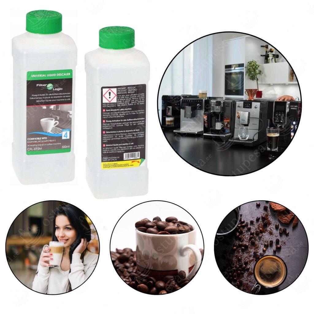 Kohvimasina katlakivieemaldaja, 500 ml, FilterLogic, 2 tk komplektis