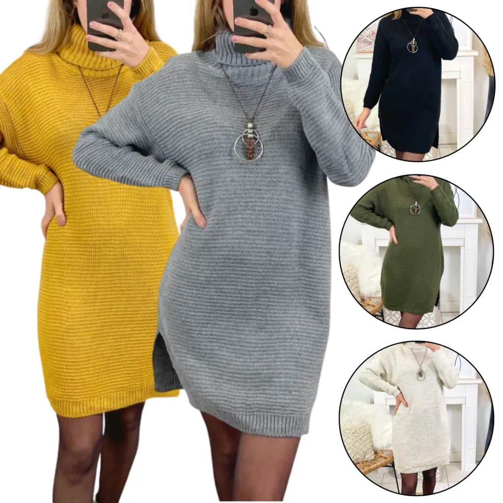 Kampsunkleit kaelakeega, kõrge kaelusega