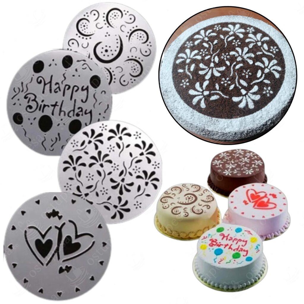 Tordišabloonid, 4 tk komplektis