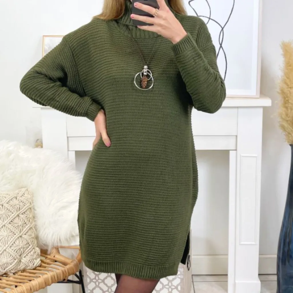 Kampsunkleit kaelakeega, kõrge kaelusega