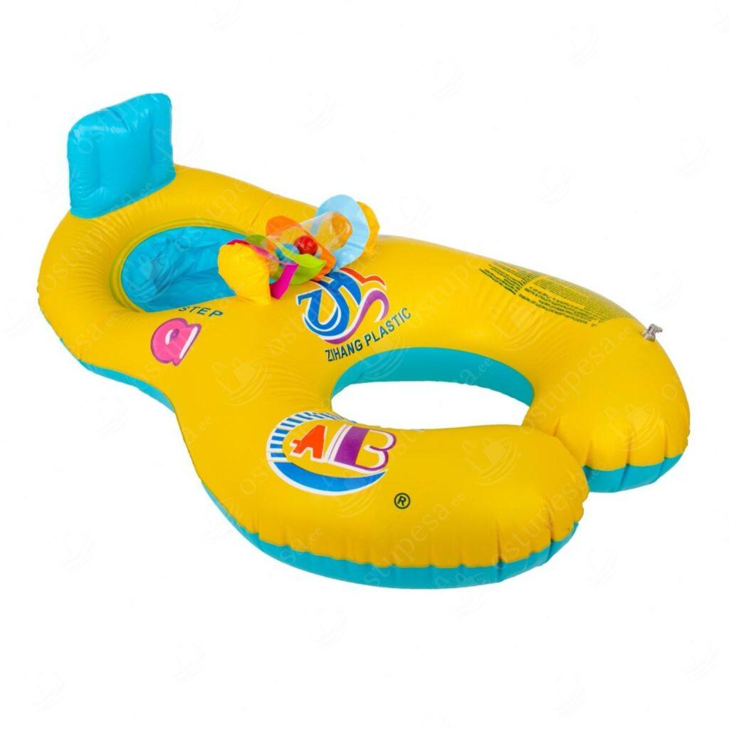 Istmega ujumisrõngas lapsele ja vanemale