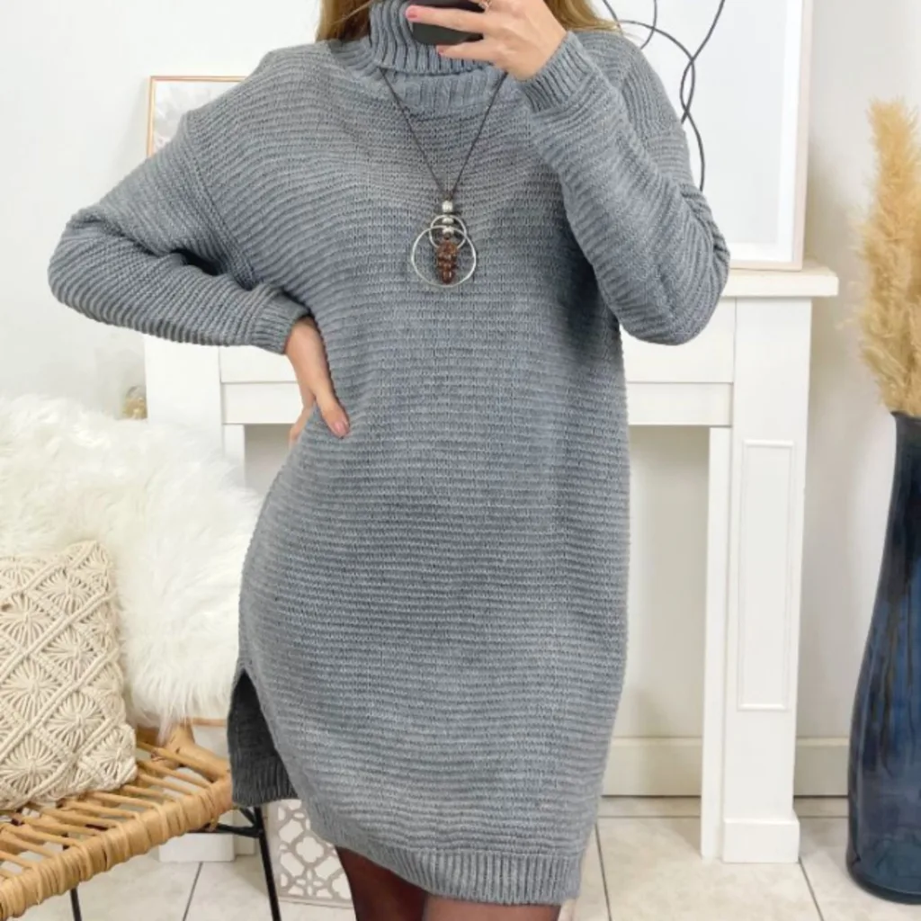 Kampsunkleit kaelakeega, kõrge kaelusega