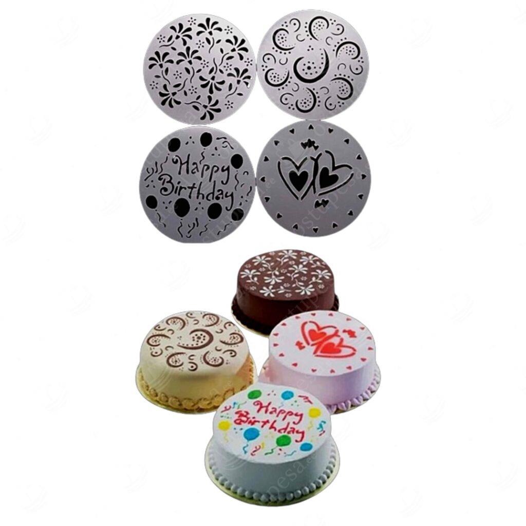 Tordišabloonid, 4 tk komplektis