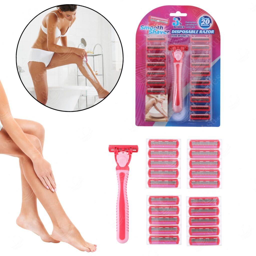 Naiste raseerija varuteradega, Smooth Shaver, 2 pakki komplektis