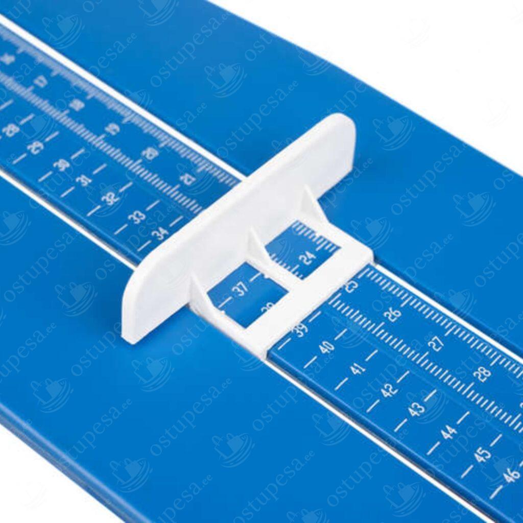 Jalalaba pikkuse mõõtmisvahend, sinine