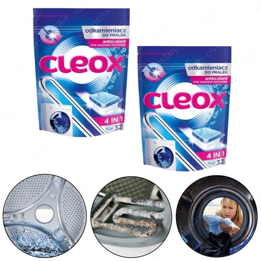 Katlakivitabletid pesumasinale, Cleox, 2 pakki komplektis