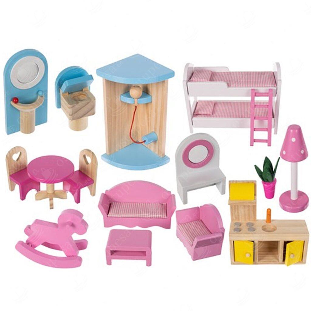 Nukumaja basseini ja LED-valgustusega, puidust, Kruzzel