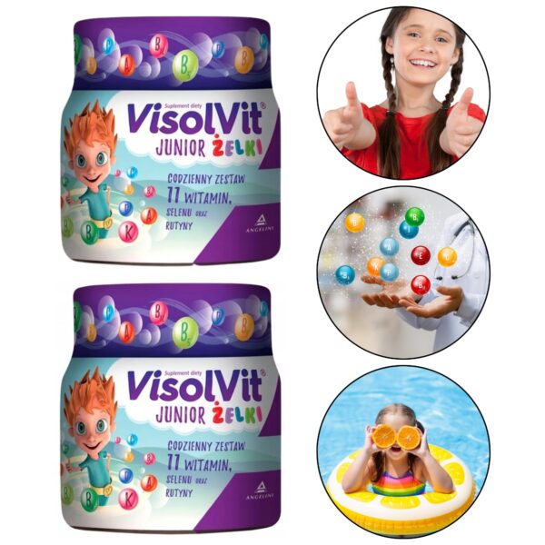Toidulisand, vitamiinid lastele, VisolVit Junior, 2 purki komplektis