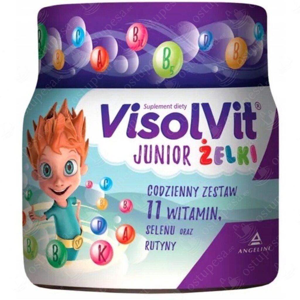 Toidulisand, vitamiinid lastele, VisolVit Junior, 2 purki komplektis