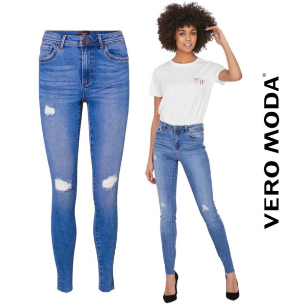 Naiste teksapüksid, skinny-fit, Vero Moda
