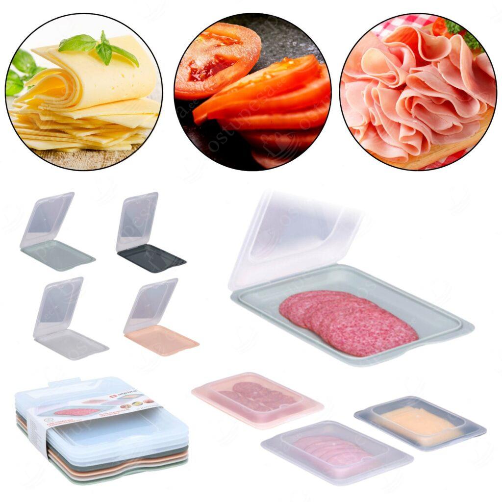 Toidukonteiner kaanega, Alpina, 4 tk pakis