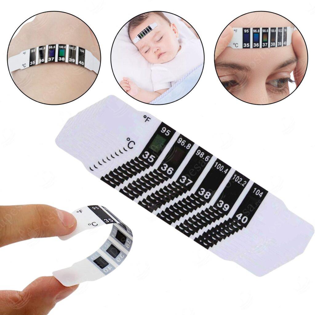 Termomeeter otsaesisele kleebitav 5 tk, 2 pakki komplektis