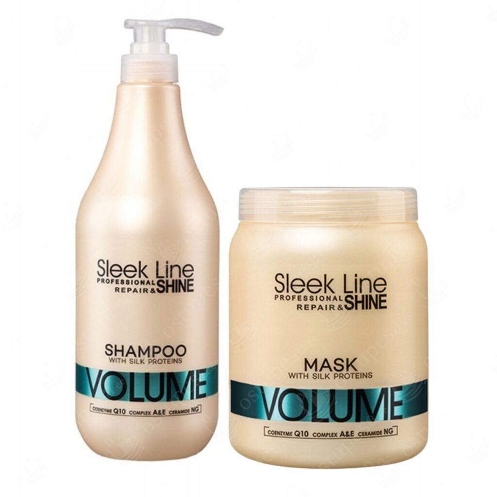 Šampoon ja mask Sleek Line Volume komplektis, 1L, Stapiz