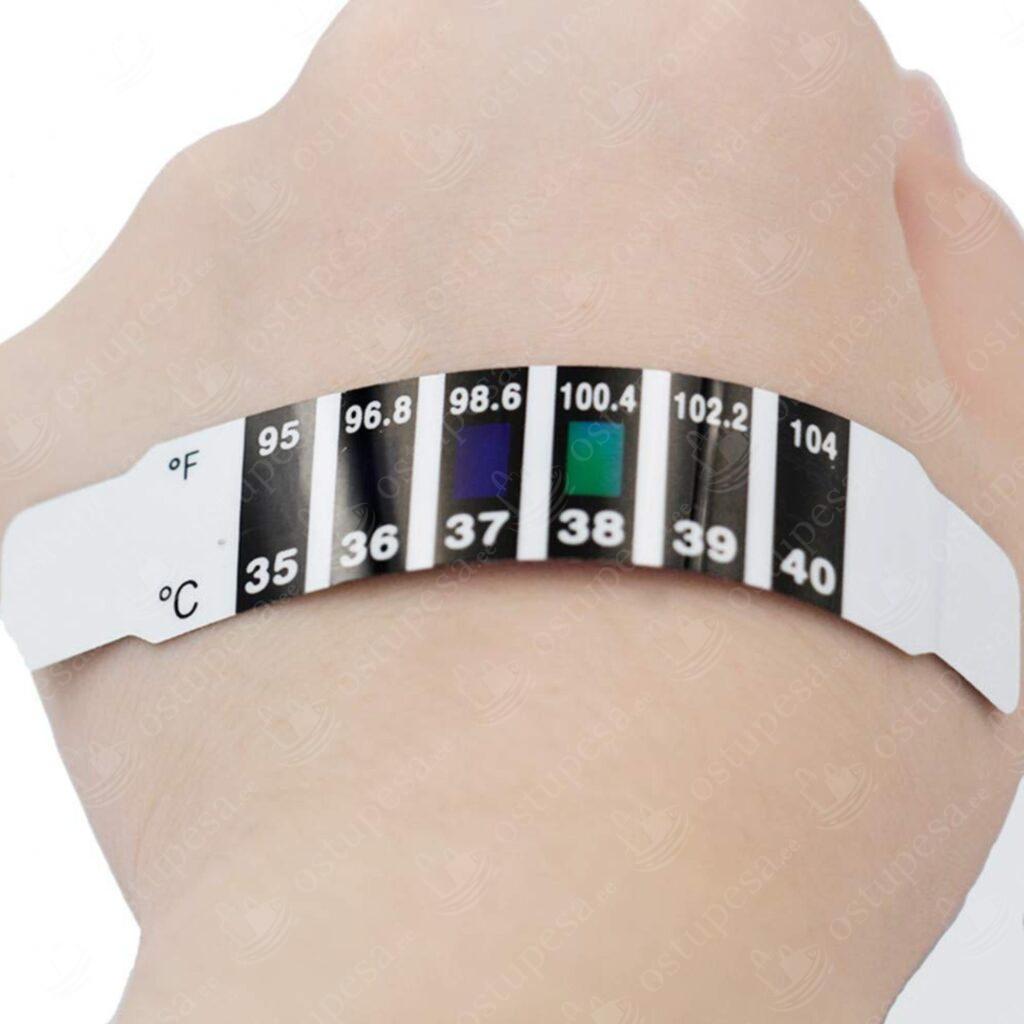 Termomeeter otsaesisele kleebitav 5 tk, 2 pakki komplektis