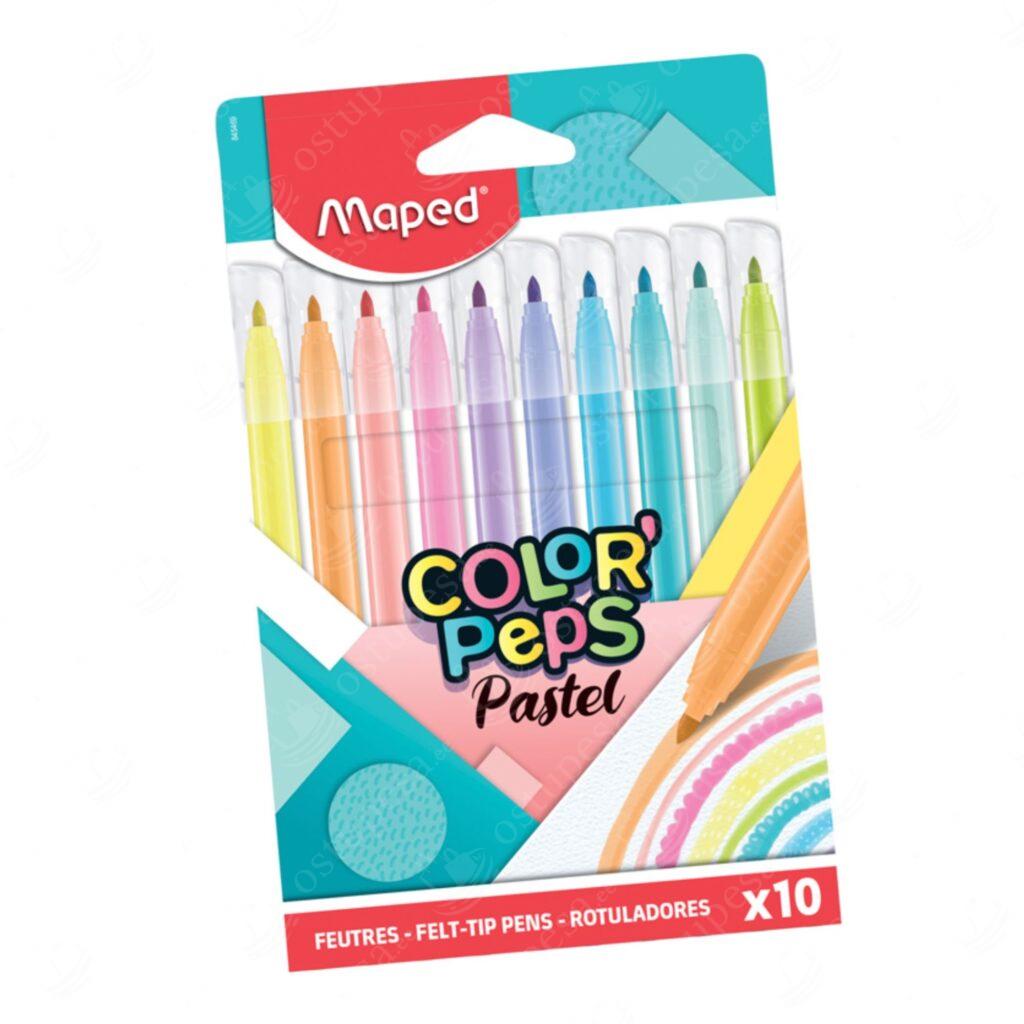 7-osaline Color’Peps pastelsete koolikaupade komplekt, Maped