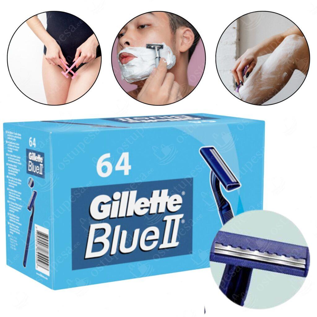 Žiletid, Gilette, 64 tk kastis