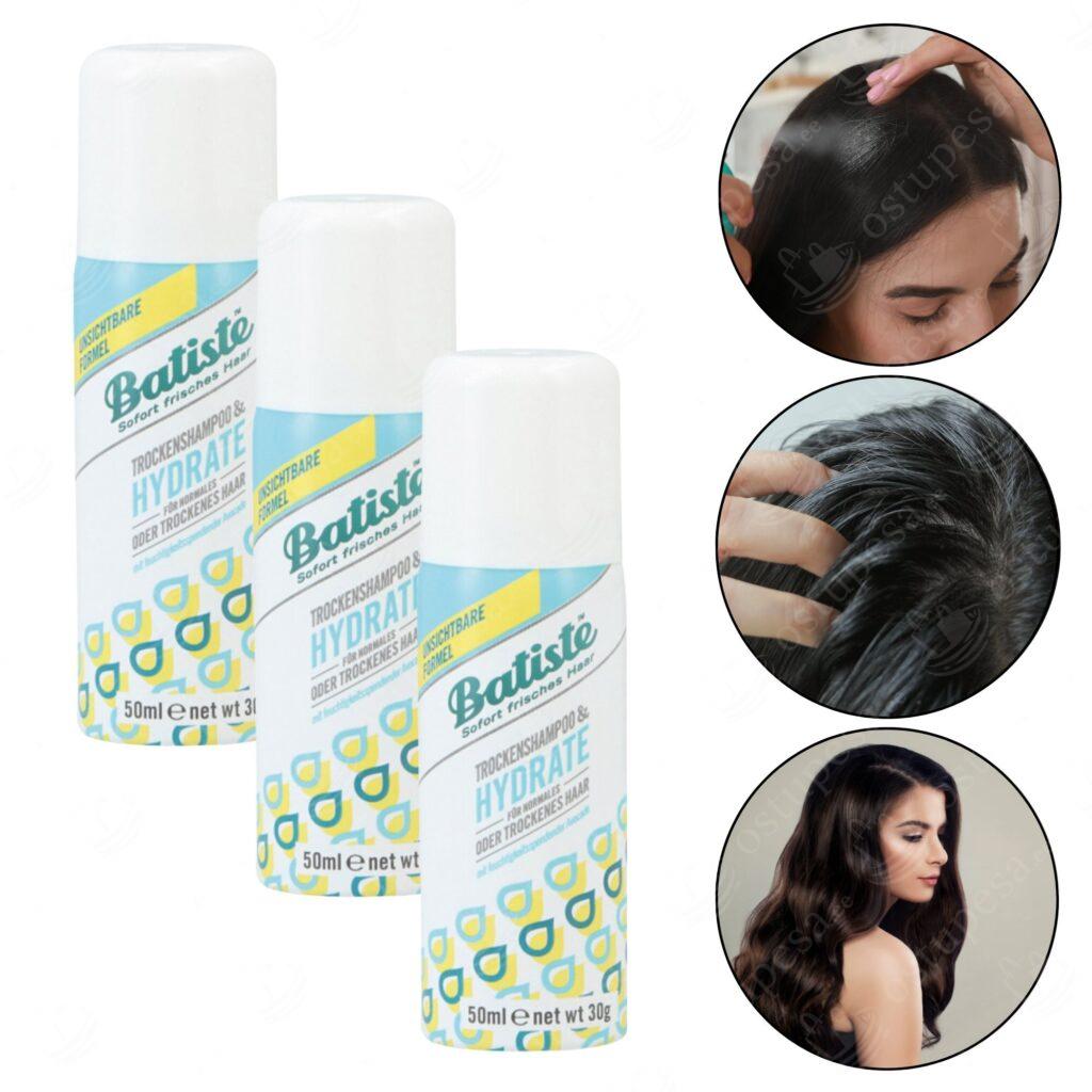 Kuivšampoon, 50 ml, Batiste, 3 tk komplektis