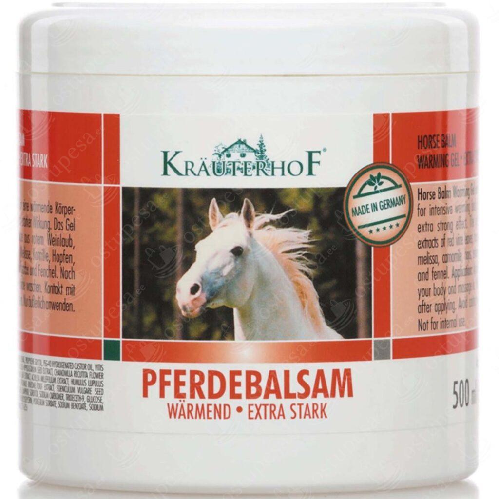 Hobusepalsam Extra Strong, tugeva soojendava efektiga, 500 ml, Kräuterhof