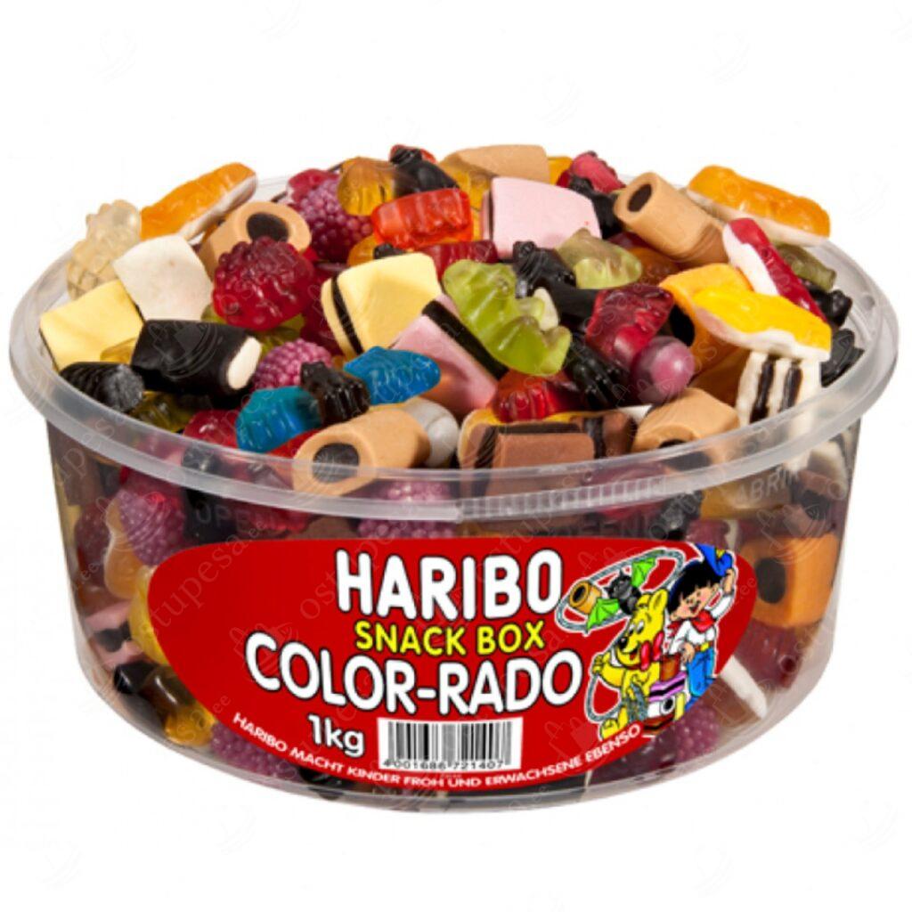 Kummikommid karbis, 1 kg, Haribo