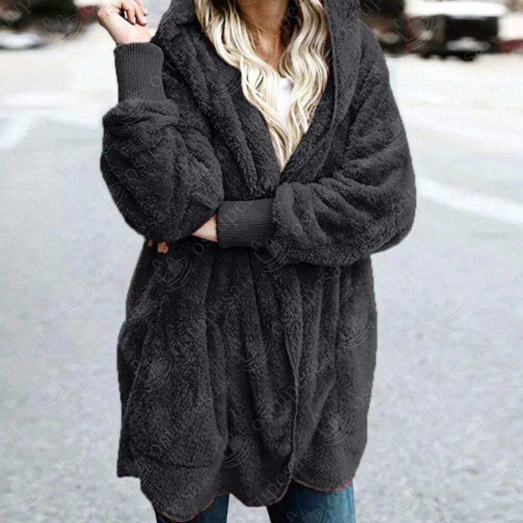 Pehme karvane mantel