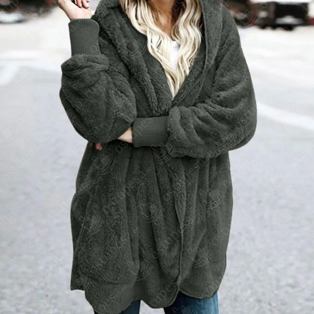 Pehme karvane mantel