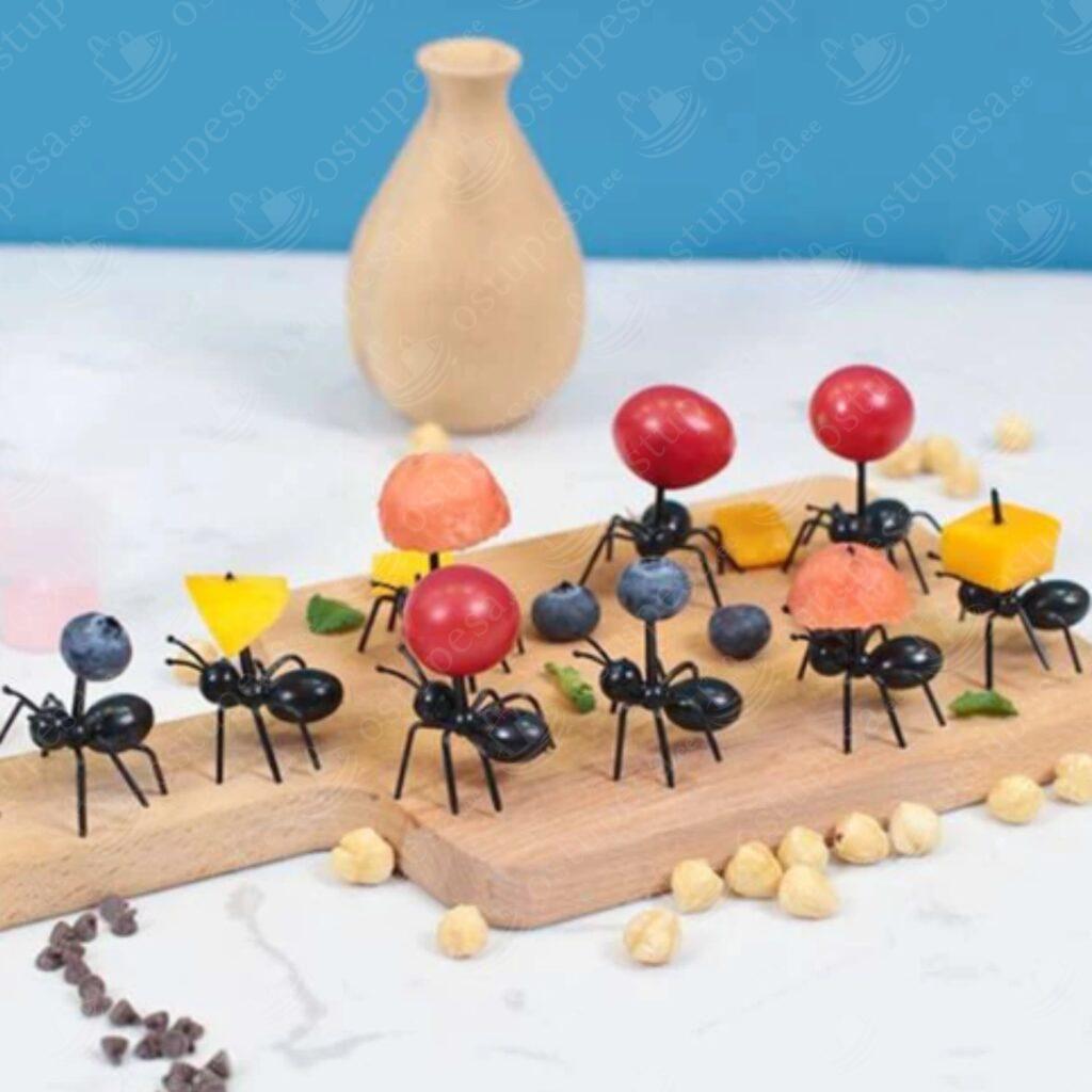 Sipelgakujulised suupistetikud, 12 tk pakis, 3 pakki komplektis