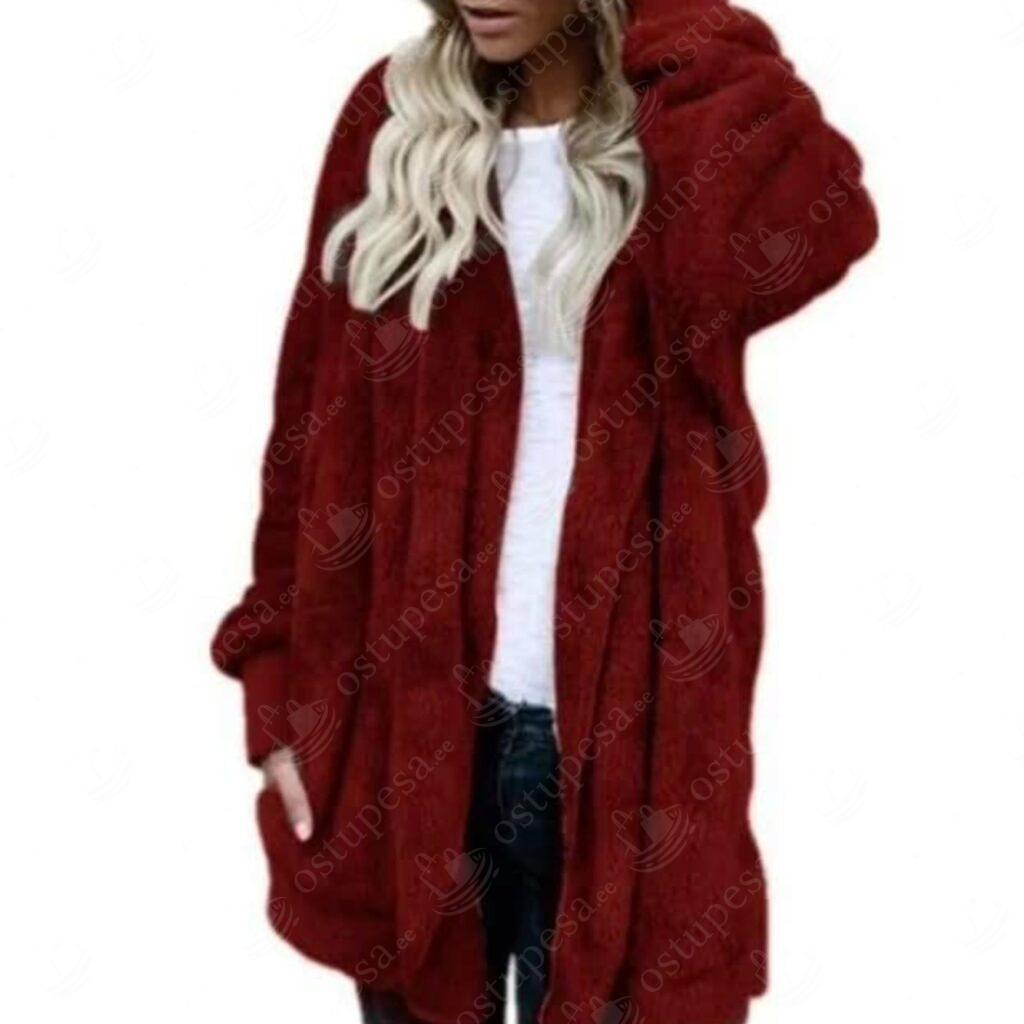 Pehme karvane mantel