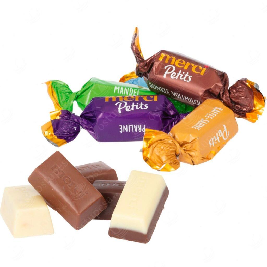 Šokolaadikommid, Merci Petits, 1 kg karbis