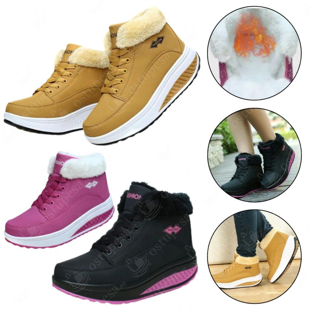 Naiste talvesaapad, seest karvased