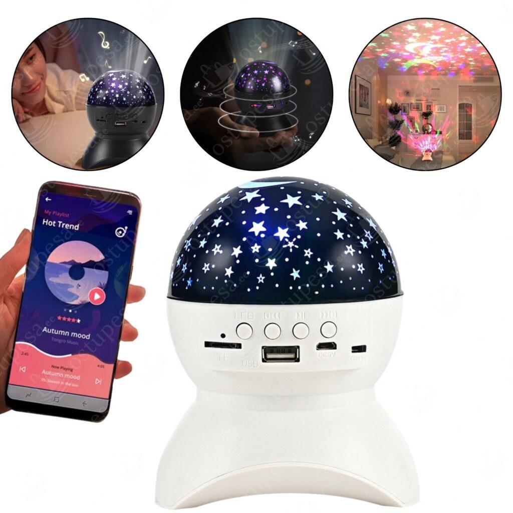 LED-täheprojektor muusikaga