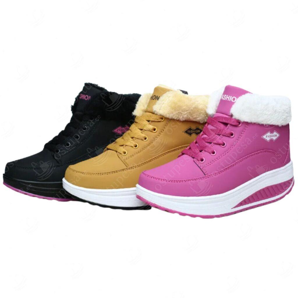 Naiste talvesaapad, seest karvased