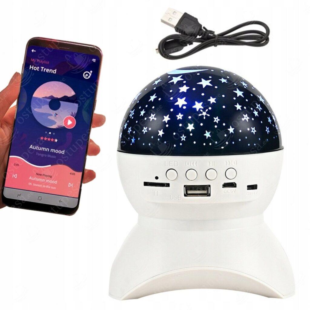 LED-täheprojektor muusikaga
