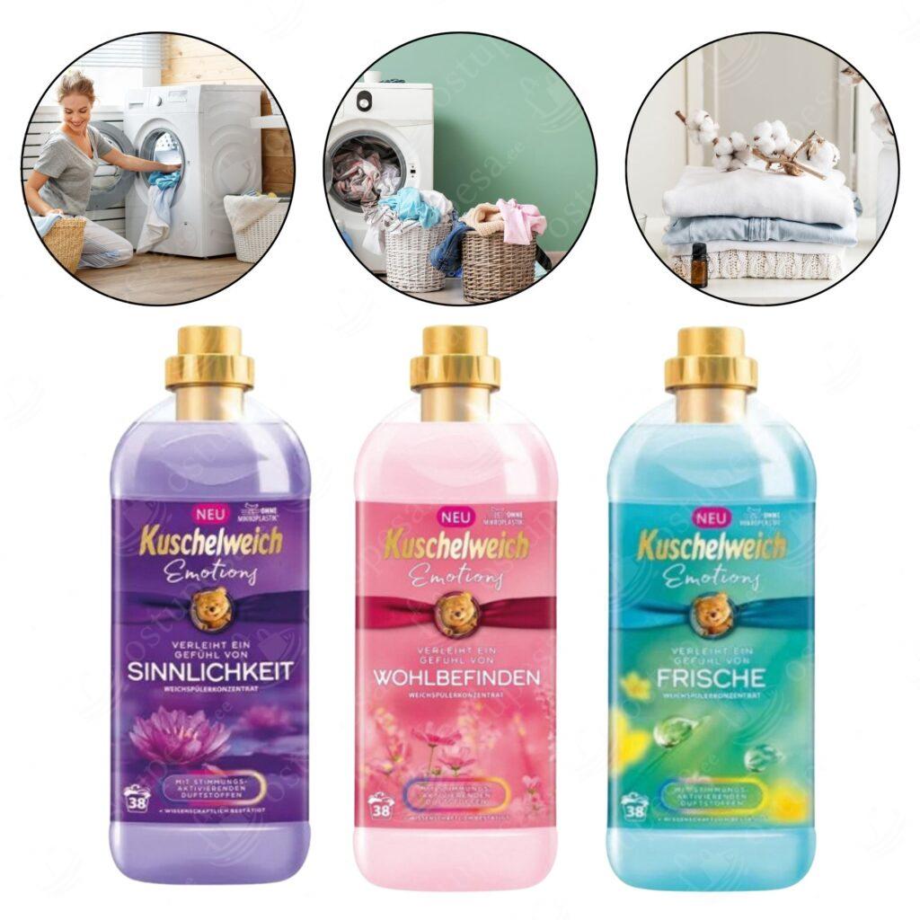 Pesuloputusvahend, 2 x 1L + 1 x 750ml komplektis, Kuschelweich