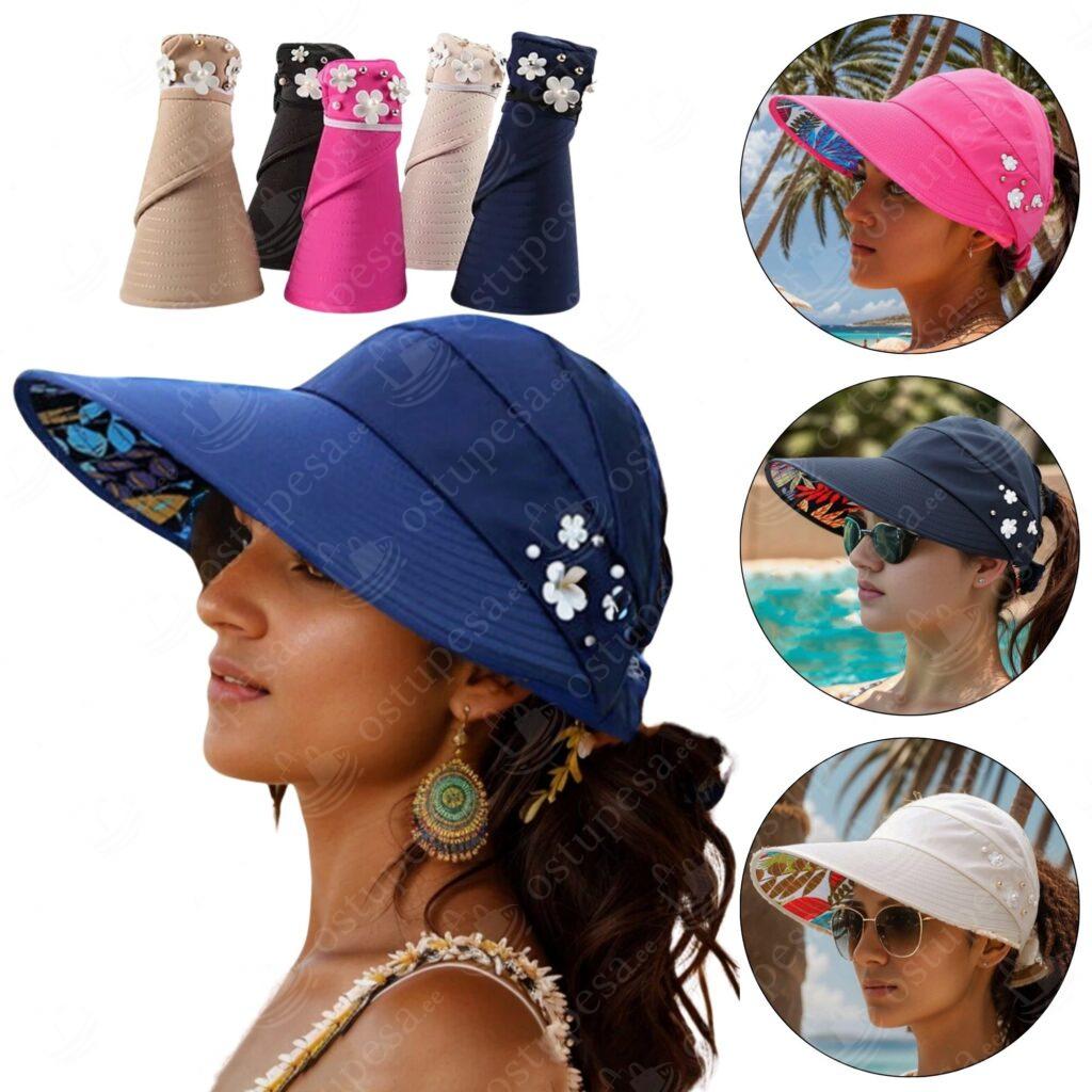 Nokamüts lillekaunistusega