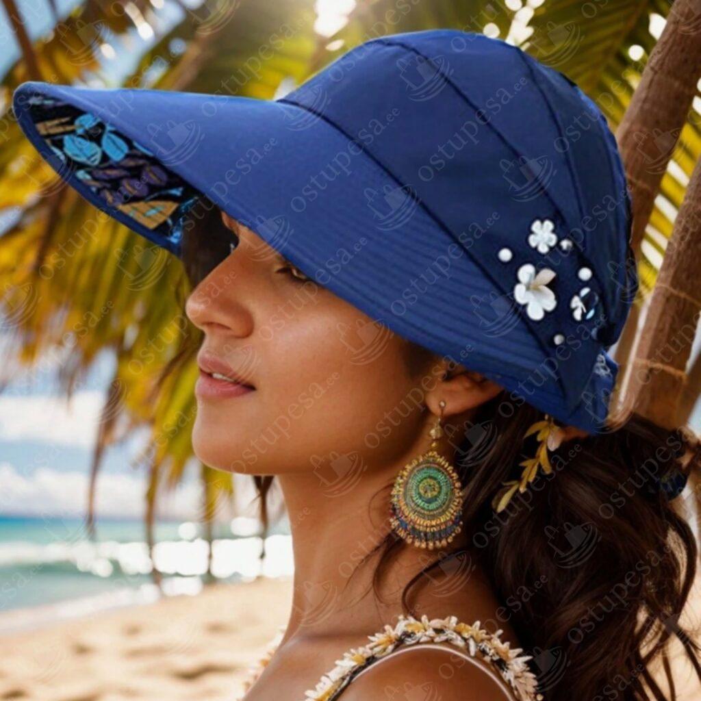 Nokamüts lillekaunistusega