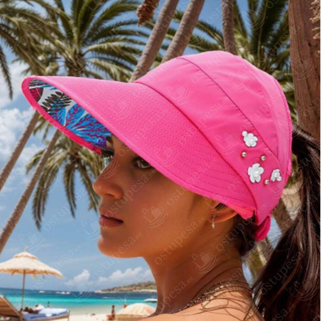 Nokamüts lillekaunistusega