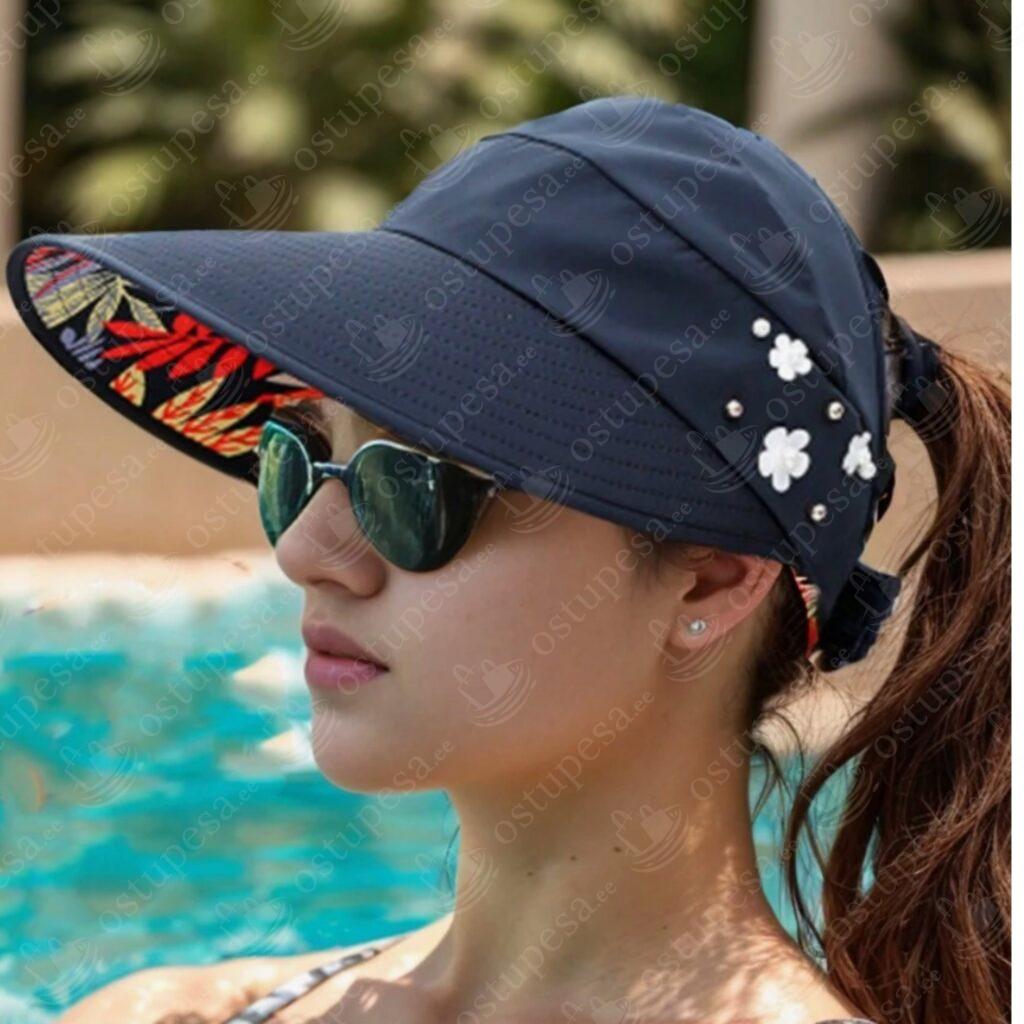 Nokamüts lillekaunistusega