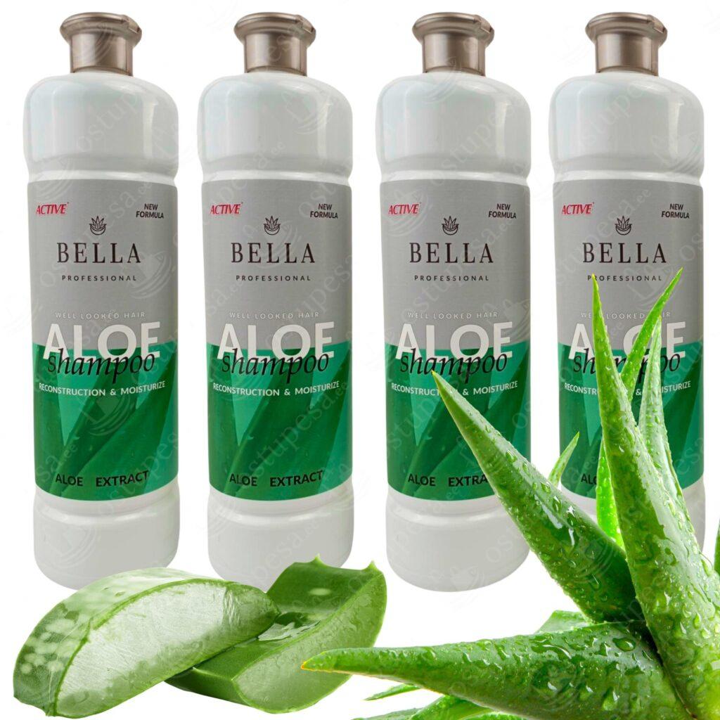 Aloe Veraga šampoon, 1L, 4 tk komplektis