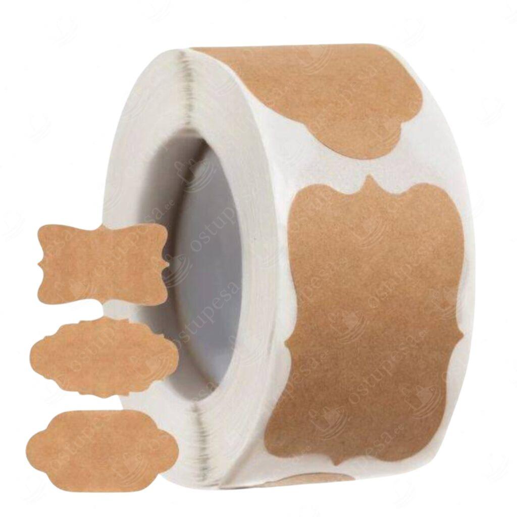 Isekleepuvad etiketid, 2 rulli komplektis, 500 tk