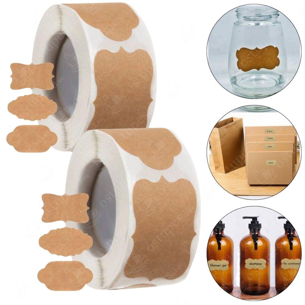 Isekleepuvad etiketid, 2 rulli komplektis, 500 tk