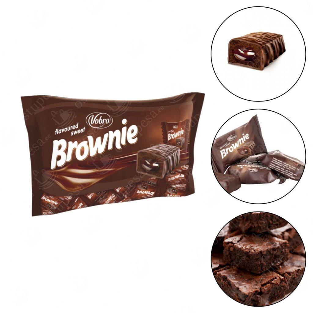Brownie-maitselised šokolaadikommid, Vobro, 1 kg