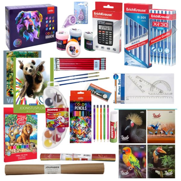 Koolitarvikute komplekt, 5-9. klassi lapsele