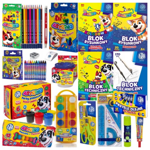 Koolitarvikute komplekt, Astra, 1.-4.klassi lapsele